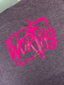 “Worthy” Vinyl Shirt